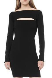  Long Sleeve Bandeau Dress