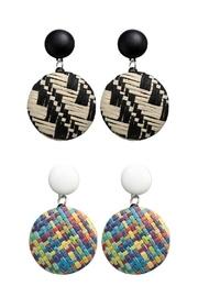  Rattan Multicolor Earrings