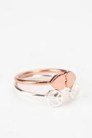  Peace Heart Rings