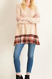  Taupe Plaid Sweater