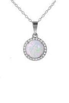  Pave Opal Necklace