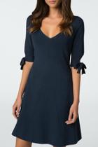  Bow Sleeve Fit & Flare Dress