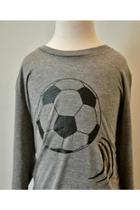  Grey/black Soccer T-shirt