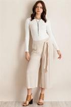  Taupe Culotte Pants