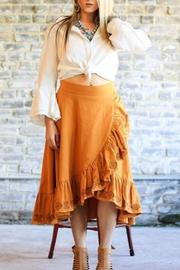  Embroidery Midi Skirt