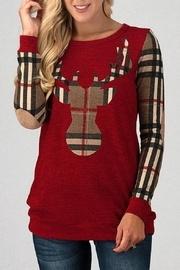  Red Reindeer Top