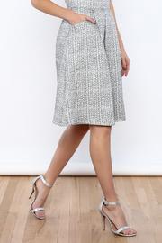  Textured A-line Skirt