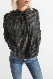  Brighton Ribbed Hoodie W Ribbon Tie