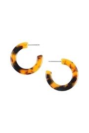  Multicolor-small-hoop Resin-earrings