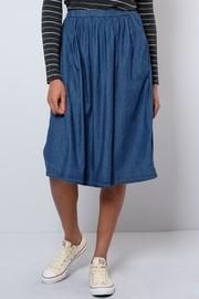  Denim Midi Skirt