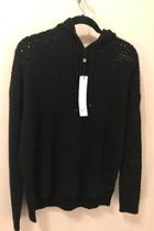  Crocheted Black Hoodie