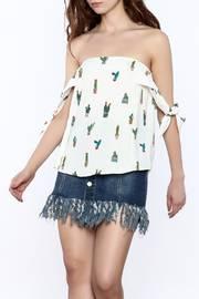  Off The Shoulder Cactus Top