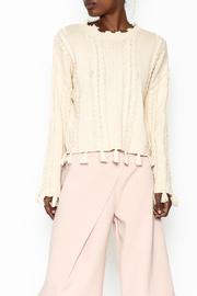  Tassel Trim Sweater