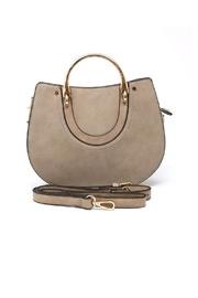  Textured Round Satchel