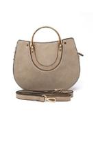  Textured Round Satchel
