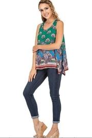  Asymmetric Border Tunic