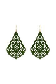  Emerald Laser Cut Earrings
