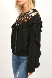  Zip Ruffle Jacket