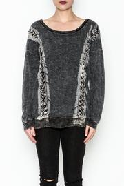  Mineral Wash Lace Sweatshirt