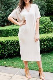  Beige Midi Dress
