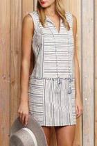  Stripe Fringe Dress