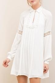  Off-white Lace-detail Dress