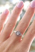  Moonstone Silver Ring