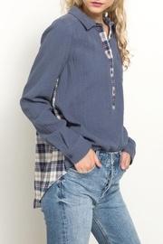 Plaid Detail Shirt