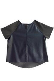  Faux Leather Tee