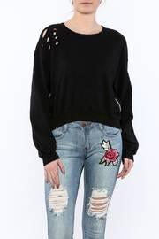  Black Distressed Sweatshirt