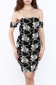  Black And White Embroidered Dress