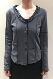  Grey V-neck Cardigan