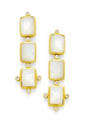  Clara Tier Earrings-iridescent Clear Crystal