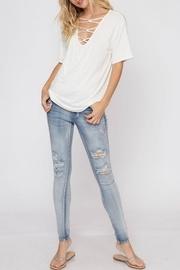  Strappy Cutout Tee