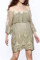  Green Silk Tunic Dress