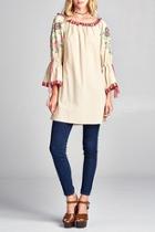  Embroidered Floral Tunic