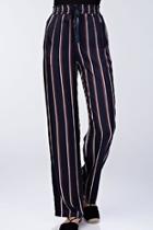  Striped Satin Pants