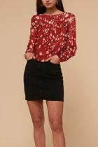  Mae Open Back Cropped Blouse