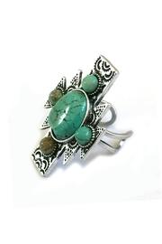  Aztec Natural-turquoise Ring