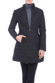  Black Lace Print Coat