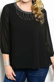 Chain-neck Plus Top