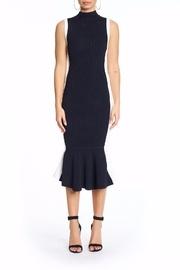  Illusion Peplum Dress