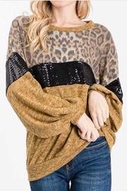  Leopard Sequin Top