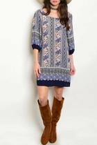  Peach Indigo Dress