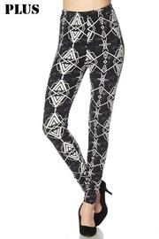  Plus Geo-pattern Legging
