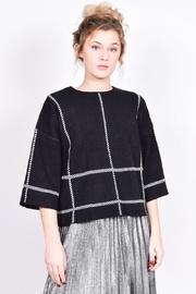  Boxy Geometric Sweater