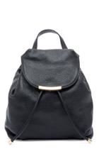  Black Leater Backpack