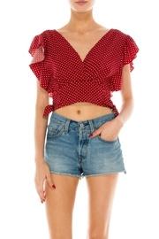  Wine Dot Blouse