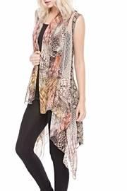  Multifabric Sleeveless Vest