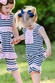  Striped Ruffle Romper